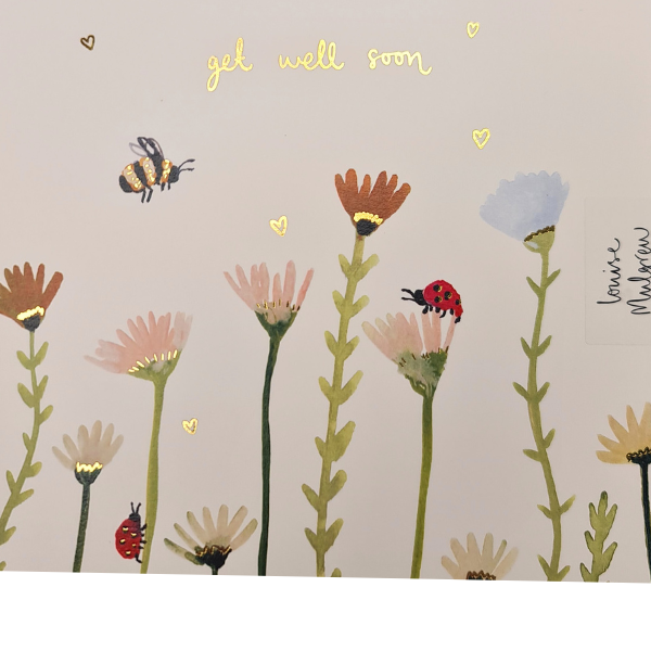 Get Well Soon Bee Greeting Card