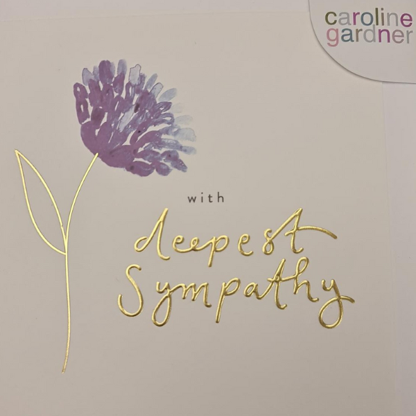 Purple Sympathy Card