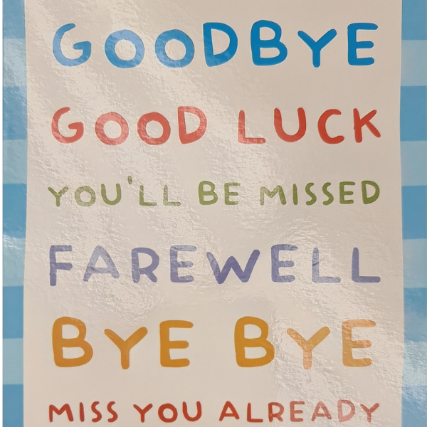 Good Bye Card