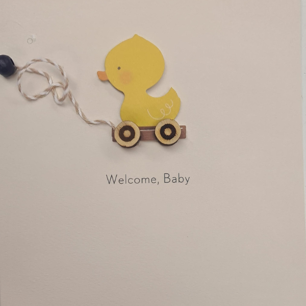 Welcome Baby- Fluffy Duck Card