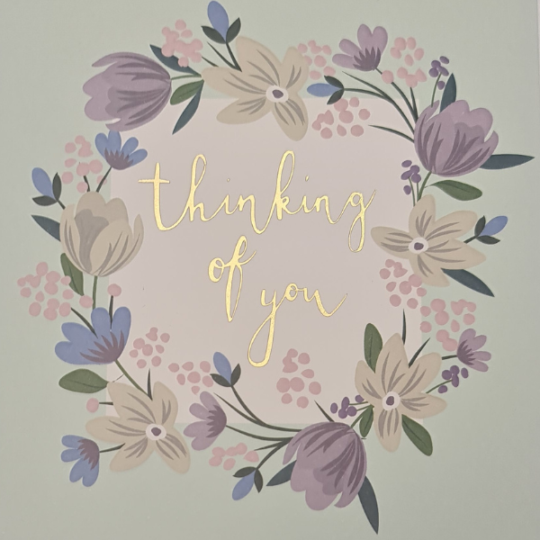 Floral Wreath Sympathy Card