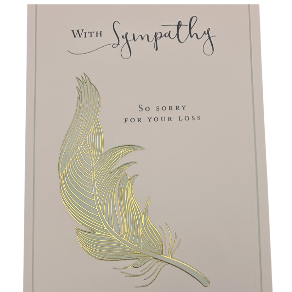 Sympathy Feather Card