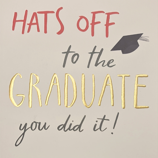 Hats Off Graduation Card